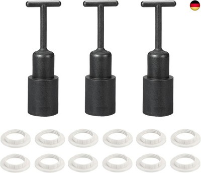 sourcing map E14 Socket Ring Removal Tool T Type with Lampshade Base Rings for