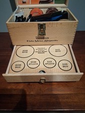Vintage Ronson Roto Shine Magnetic Shoe Shine Box  Attachments Untested