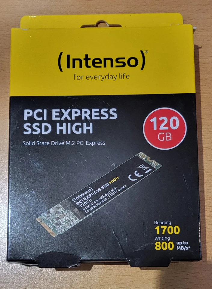 Intenso PCI Express SSD High 120 GB / Solid State Drive M.2 PCI Express