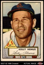 1952 Topps #196 Solly Hemus Cardinals RC 3 - VG