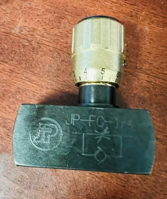 Dynamic JP-FC-1/4 NPT Hydraulic In-line Flow Control Valve 5000 PSI Steel
