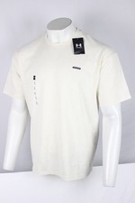 Under Armour Men's UA Heavyweight Logo Wash Short Sleeve Shirt Stone White — image 4