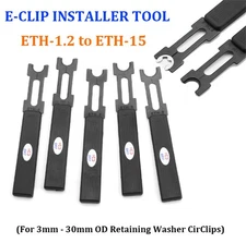 E-clip Retaining Washer Circlips Installer Tool For 3mm - 30mm OD Retaining Ring
