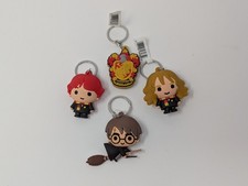 Harry Potter, Hermione, Ron,  Gryffindor 3D Key Chain, lot of 4