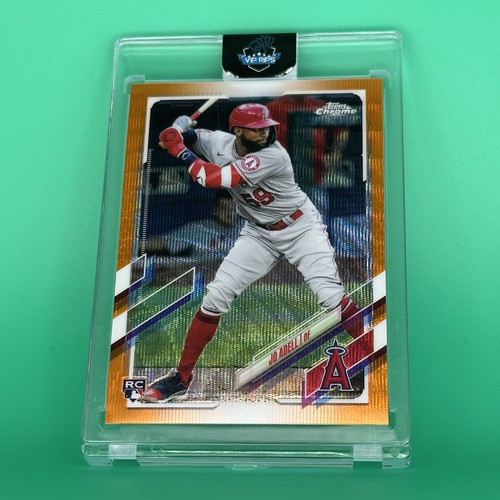 Jo Adell [Orange Wave Refractor] #142 2021 Topps Chrome card