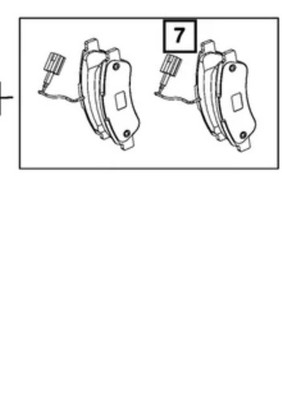 Genuine Mopar Disc Brake Pad Kit 68351872AA RAM PROMASTER