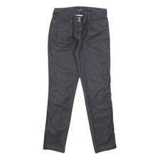 Jeans donna DOLCE & GABBANA slim blu denim W26 L29 tasche con zip