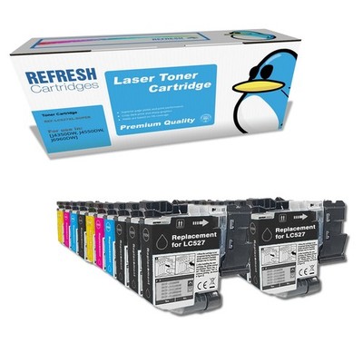 Refresh Patronen Vorteilspack LC527XLVAL Tinte kompatibel mit Brother Druckern