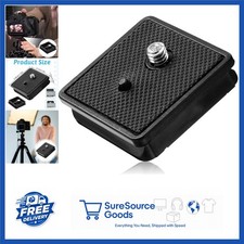 Black Tripod Quick Release Plate for Camera Mount 41x44.5mm Easy Install