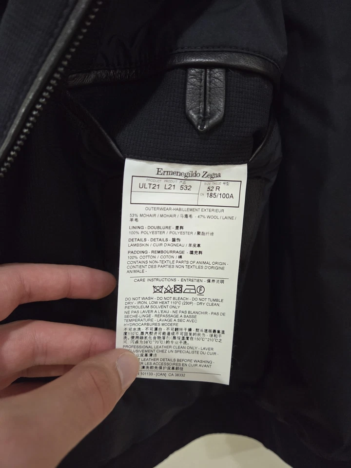 Ermenegildo Zegna Trofeo Elements Mohair Wool Vest Men's Size EU 52 US Large - Image 3 of 4