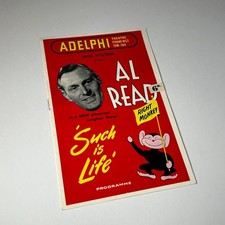 1955 Al Read Such Is Life Programme Adelphi Theatre Shirley Bassey