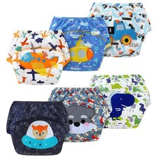 AUYAO Potty Training Underwear for Boys Girls 6 Packs, Cotton Mesh Absorbent ...