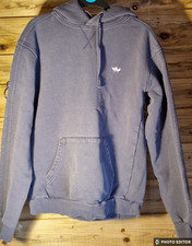 20 Adidas Skateboarding Hoodie with  the Shmoo Logo In Grey, Size Medium