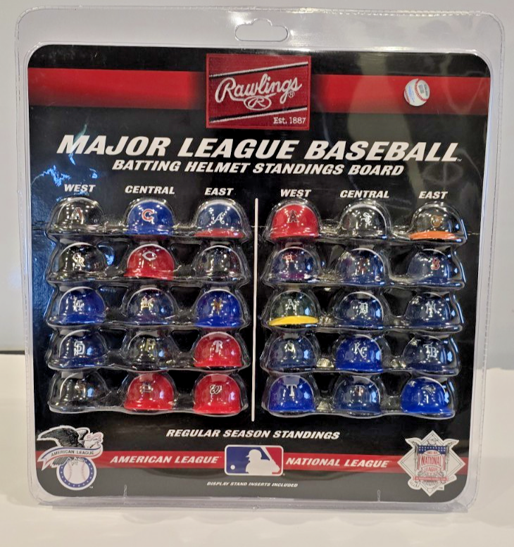 スポーツ MAJOR LEAGUE HELMET STANDING BOARD Rawlings MLB Major League Baseball Batting Helmet Standings Board