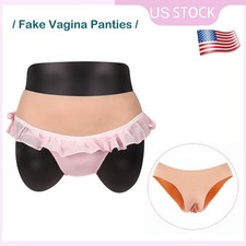 Realistic Silicone Fake Vagina Pants Underwear Cosplay Crossdresser Transgender