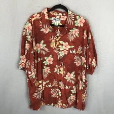 Big Dog Hawaiian Shirt Mens XL All Over Print Dogs Hula Girl Flower Resort Beach