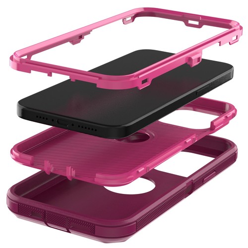 For iPhone 15 Pro Max Plus Case Heavy Duty Shockproof Phone Cover Tempered Glass - Picture 41 of 56