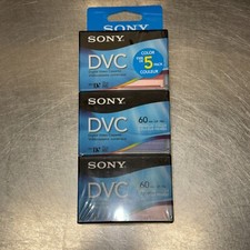  5 Sony DVC Premium Digital Video Blank Tapes DVM60PPR High Output  NEW SEALED
