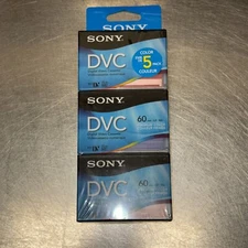 (5) Sony DVC Premium Digital Video Blank Tapes DVM60PPR High Output * NEW SEALED