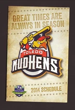 Toledo Mud Hens--2014 Pocket Schedule--ProMedica--Tigers Affiliate