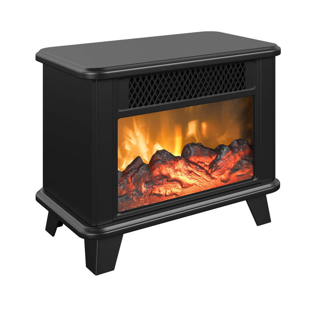 Electric Fireplace Personal Space Heater Indoor 1500W 2 Setting 4600 BTU  Heating | eBay