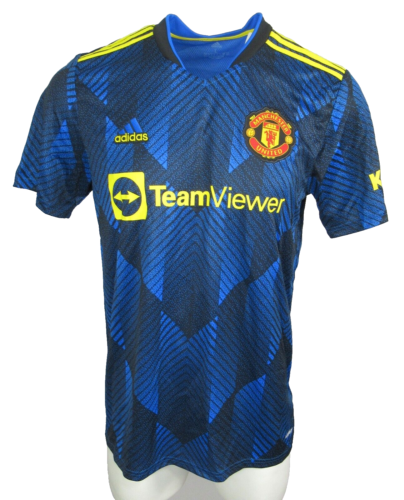 Manchester United Jersey Men's Size L 2021 2022 Third Blue Soccer Adidas GM4616 - Picture 1 of 10