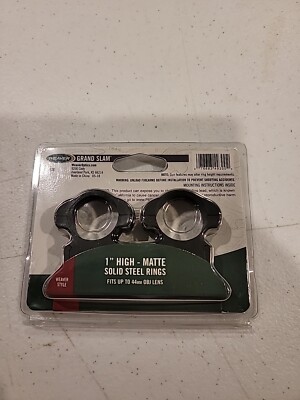 New Weaver Grand Slam 49300 1'' High Matte Solid Steel Rings 44MM OBJ Lens