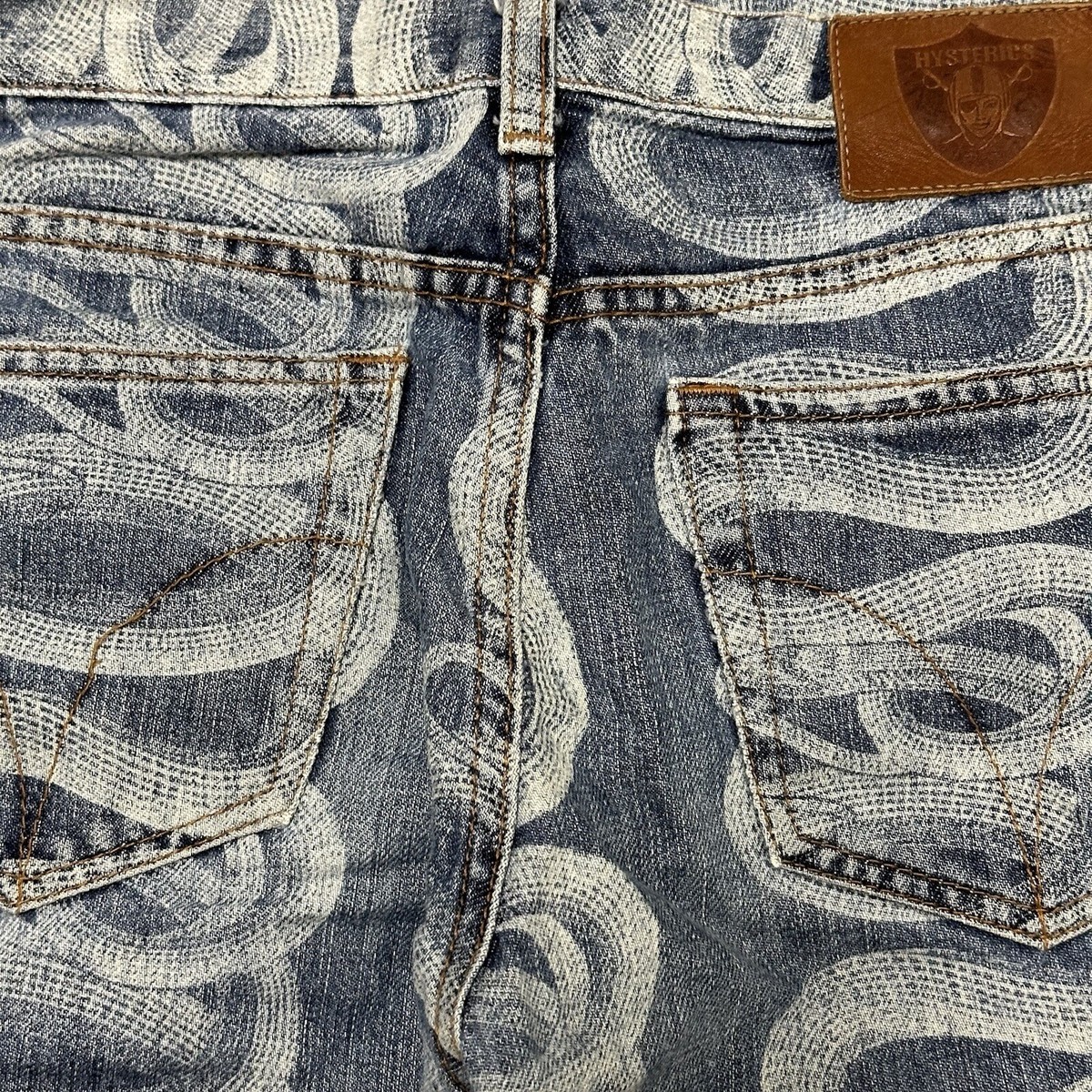 HYSTERICS Snake Print Denim Pants | eBay