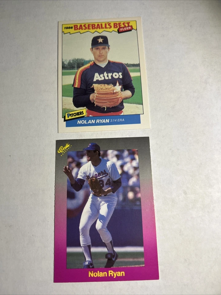 1989 RANGERS Super Rare Classic Travel Purple #164 Nolan Ryan + Bonus Ryan Card. - Image 3 of 3