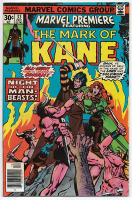 Marvel Premiere Featuring The Mark Of Kane #33 Thomas Chaykin 1976 FN/VFN