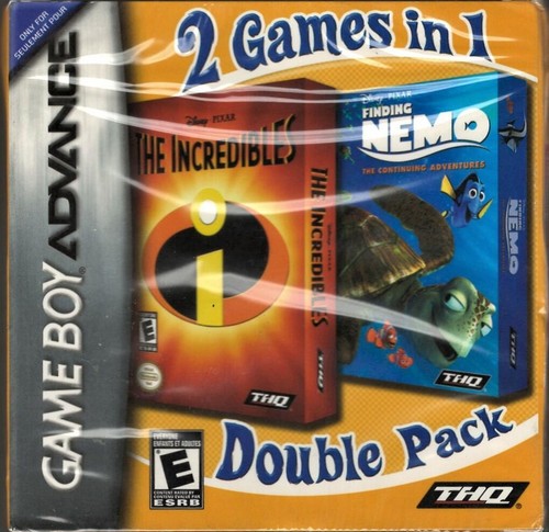 Finding Nemo & The Incredibles: Double Pack (Nintendo Game Boy Advance, 2007)