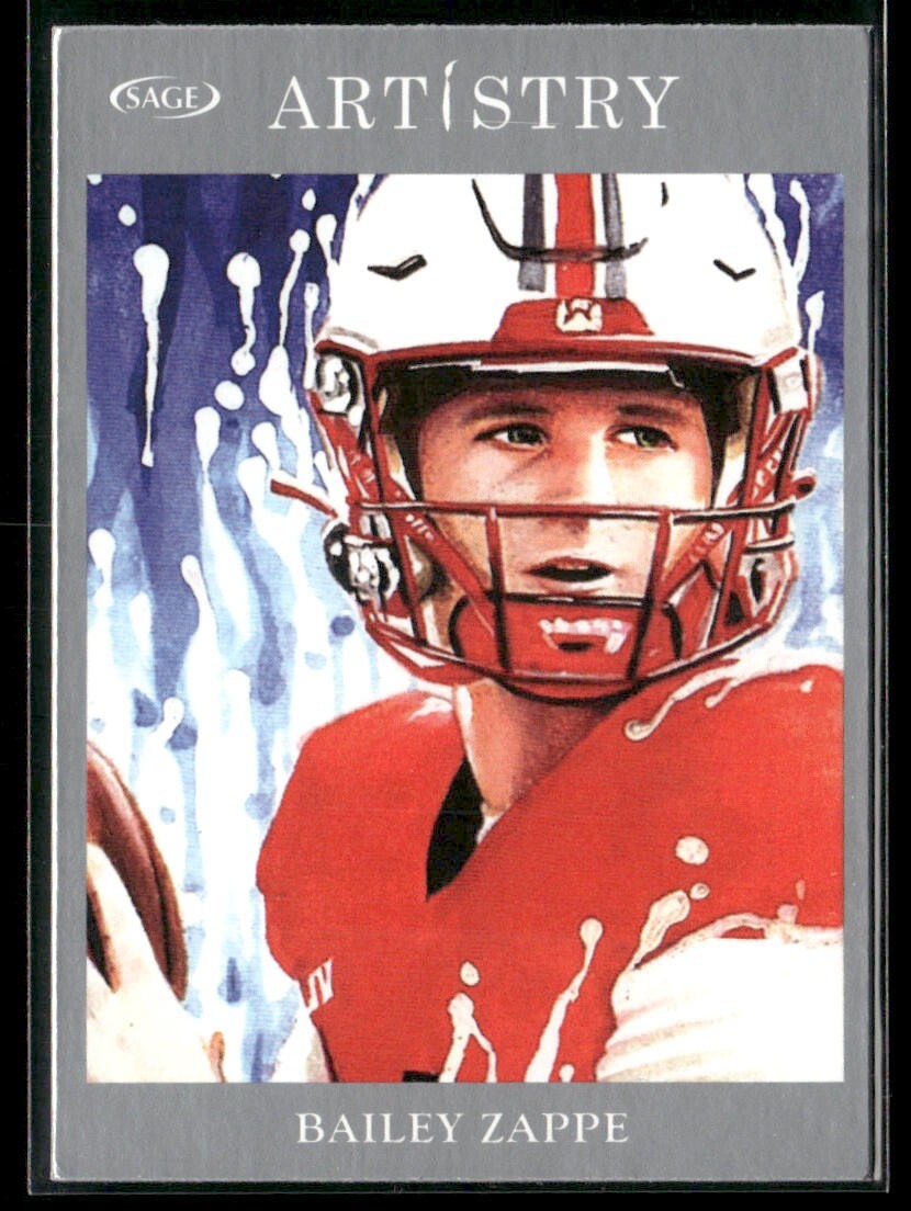 2022 Sage Artistry Silver Bailey Zappe #100 RC New England Patriots