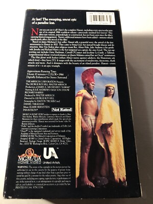 Hawaii (1966) VHS Drama Julie Andrews Max Von Sydow 1990 MGM/UA | eBay