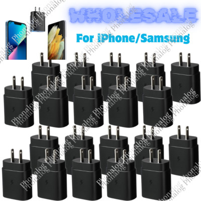 PD 25W Type C USB-C Fast Charging Wall Charger Adapter For iPhone Samsung Lot
