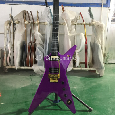 Custom Metallic Purple Special Shaped Electric Guitar Dimebag