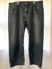 Vintage Levi's 569 Medium Wash High Rise Straight Jean Pants, Men's Size 42x30