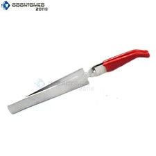 Tweezers Cross Locking Bent 4-1/2'' PVC Rubber Tip Self Lock NON-MARRING