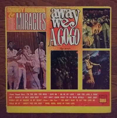 SMOKEY ROBINSON Miracles Away We Go Go LP TAMLA Records 271 globes mono DG vinyl