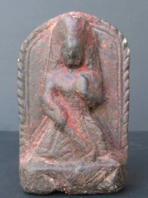 Antique Bhimsen en Pierre, Népal - Photo 1/4
