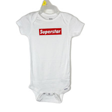 Gerber Onesie Baby 24 months Unisex White Sup...