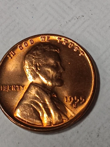 👉1955-S Wheat Cent - Choice  Red