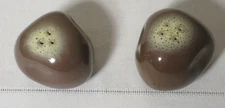 Vintage Rock Stone Ceramic Salt & Pepper Shaker Set