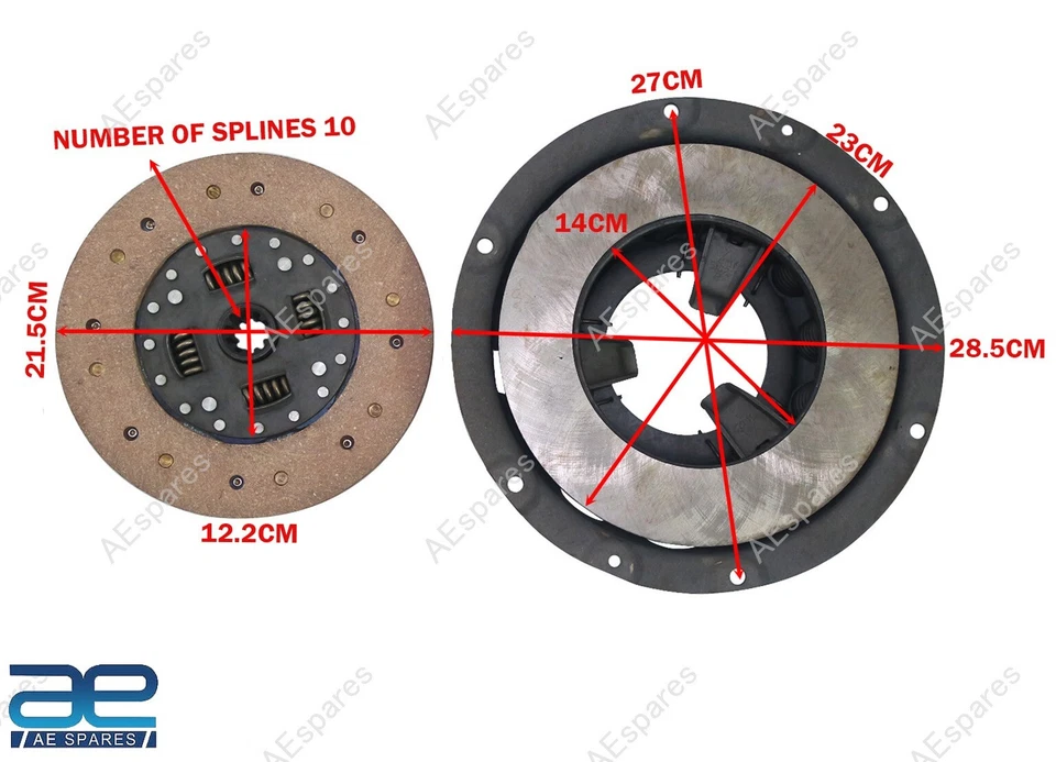 Kit de embrague 8-1/2" para 41-66 Jeep Willys MB GPW CJ2A 3AB CJ5 M38A1 @US Foto 2 de 4