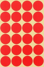 Adheso 32mm Coloured Dot Stickers Round Sticky Dots Adhesive Circles Labels