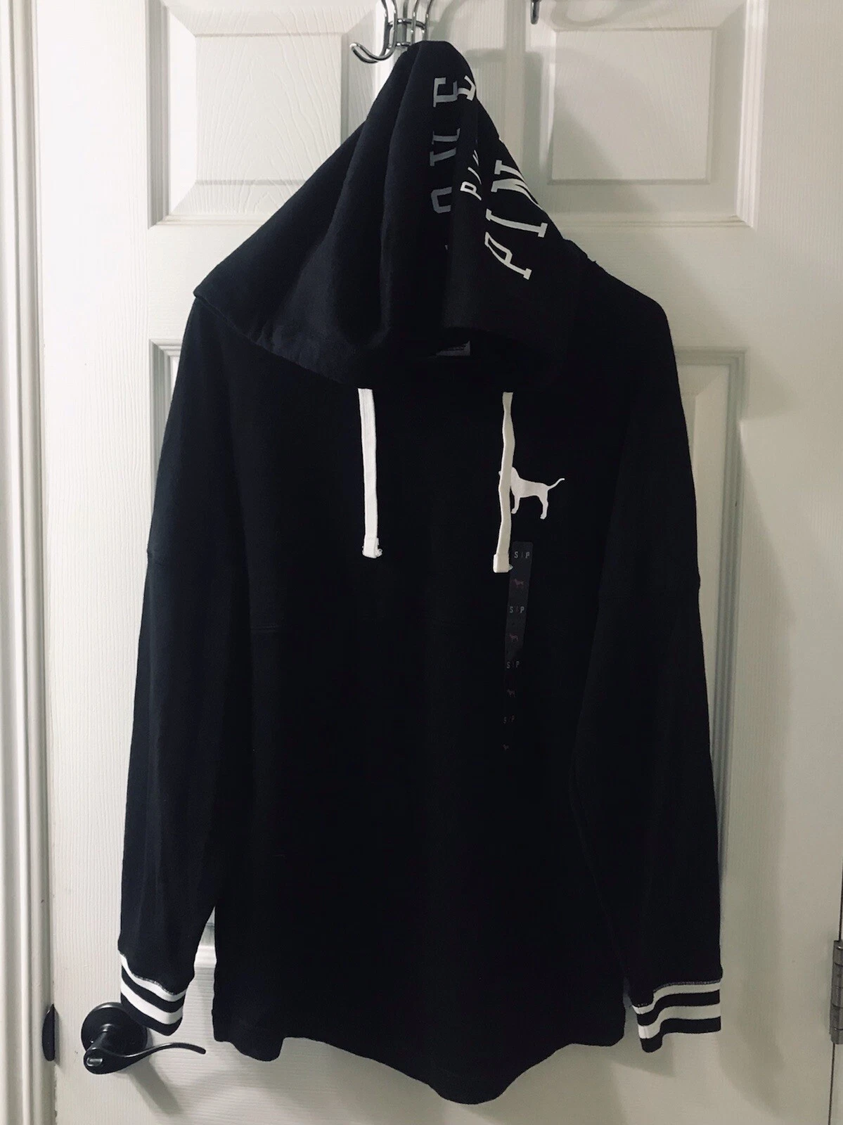 UNDERCOVER Nuova Felpa con Cappuccio Tunica Victoria's Secret ROSA French Terry Varsity Piccola Primavera 2015