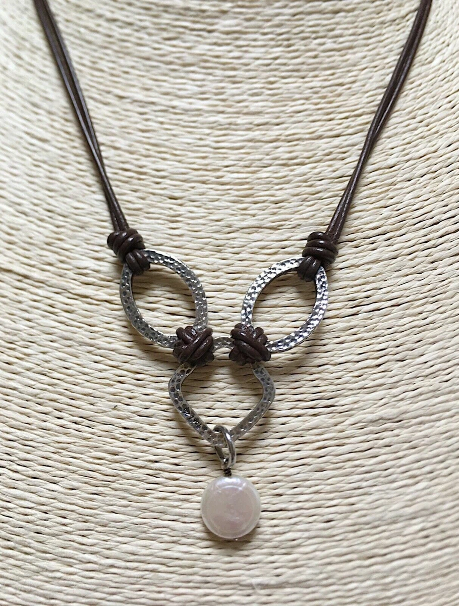 Silpada leather necklace online