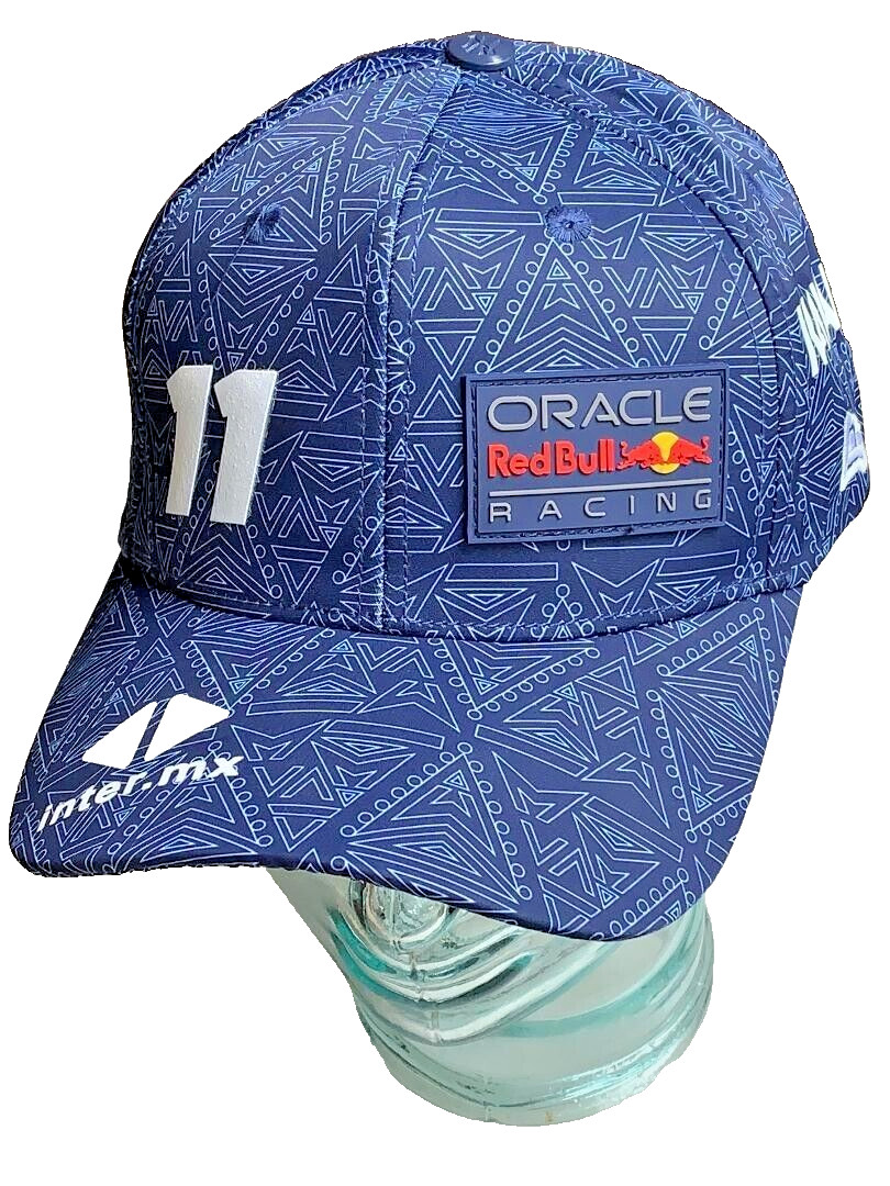 Sergio Perez #11 RBR Concept Blue Geometric Design Baseball Cap
