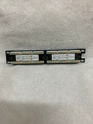 Lot of 3 Intellinet T568A & T568B patch panel 180 Degree Krone 12 Port - Unshiel