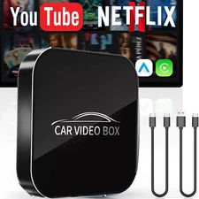 Wireless CarPlay AI box Android Auto WIFI Adapter Converter w/Netflix YouTube