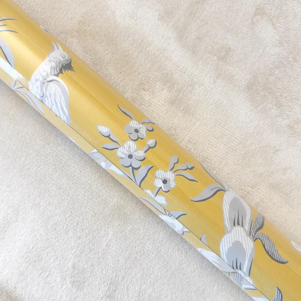 Thibaut T14206 Pagoda Garden Yellow Imperial Garden Wallpaper Double Roll NEW - Image 4 of 4